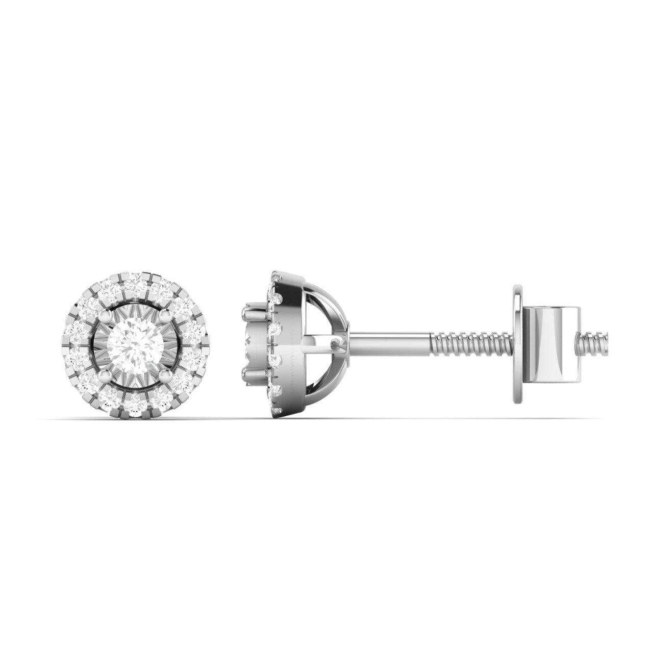 Iris Diamond Studs in 18K Gold
