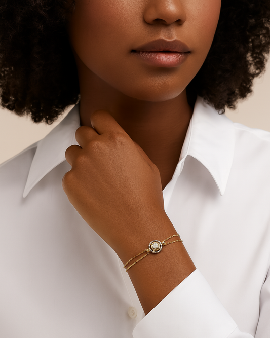 Orbit Diamond Tennis Bracelet in 18Karat Gold