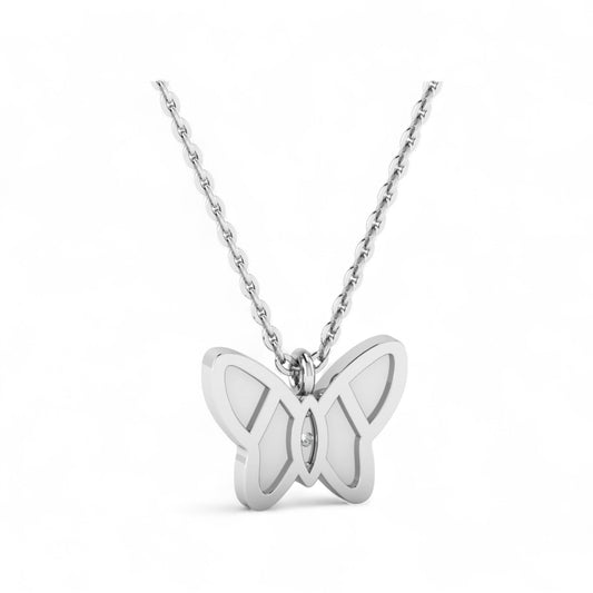 Flutura Butterfly Natural Diamond Necklace in 18K Gold