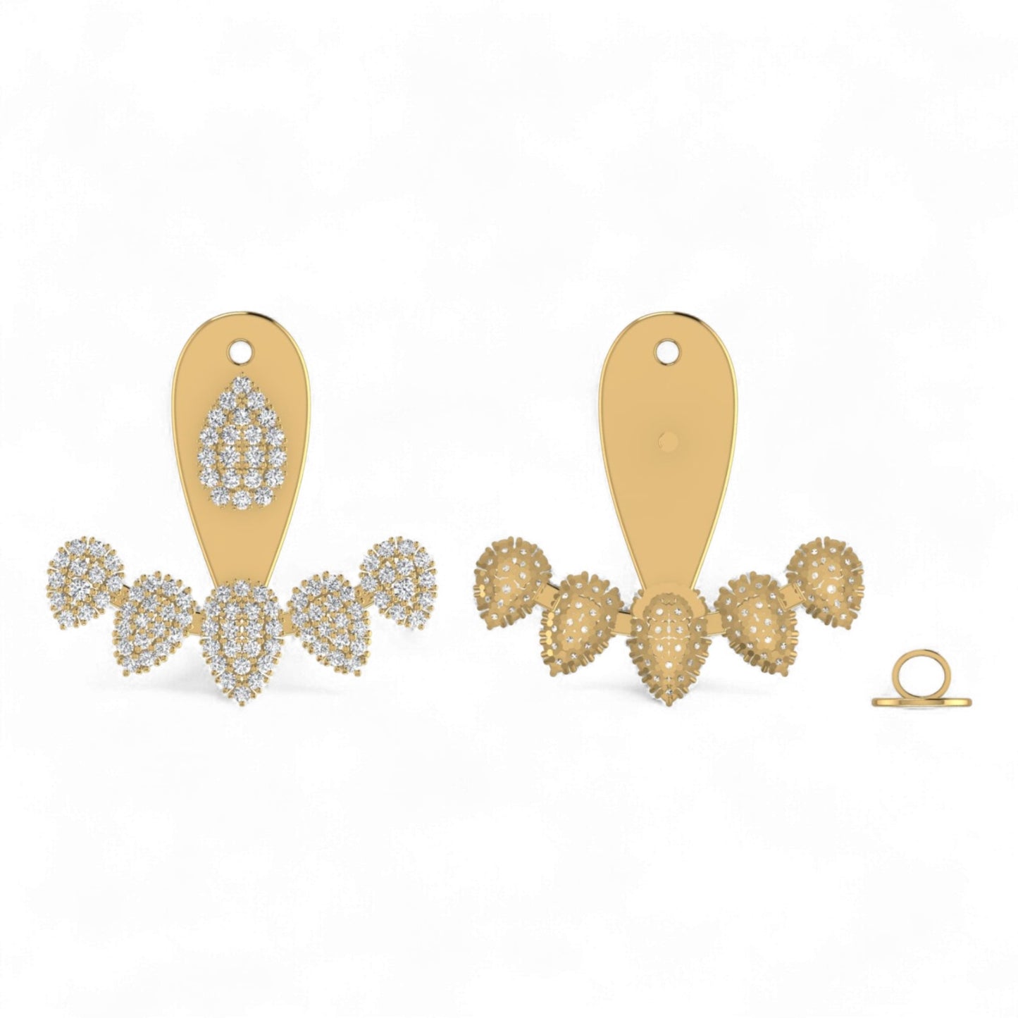 Azure Diamond Studs in 18K Gold