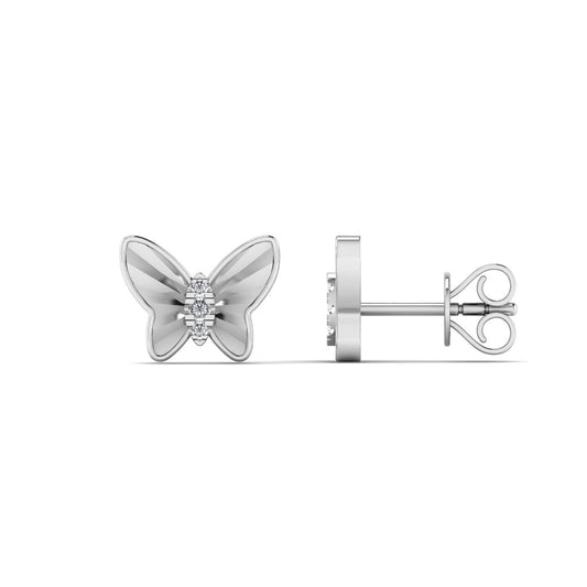 Flutura Butterfly Natural Diamond Earrings in 18K Gold
