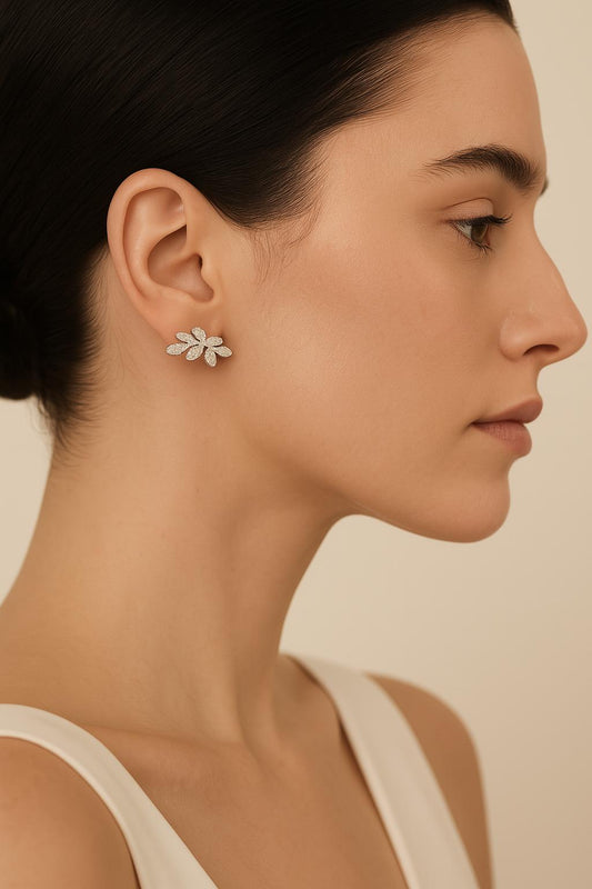 Leaf Hypoallergenic Steel Earrings