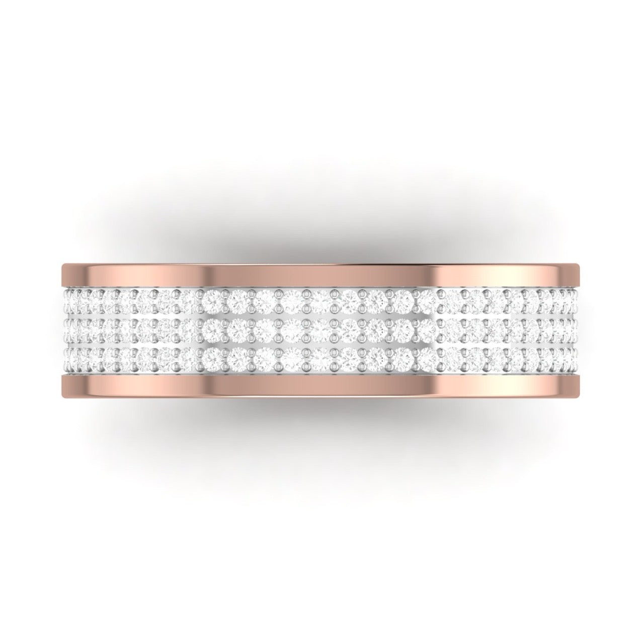 Alexx Diamond Band in 18K Gold