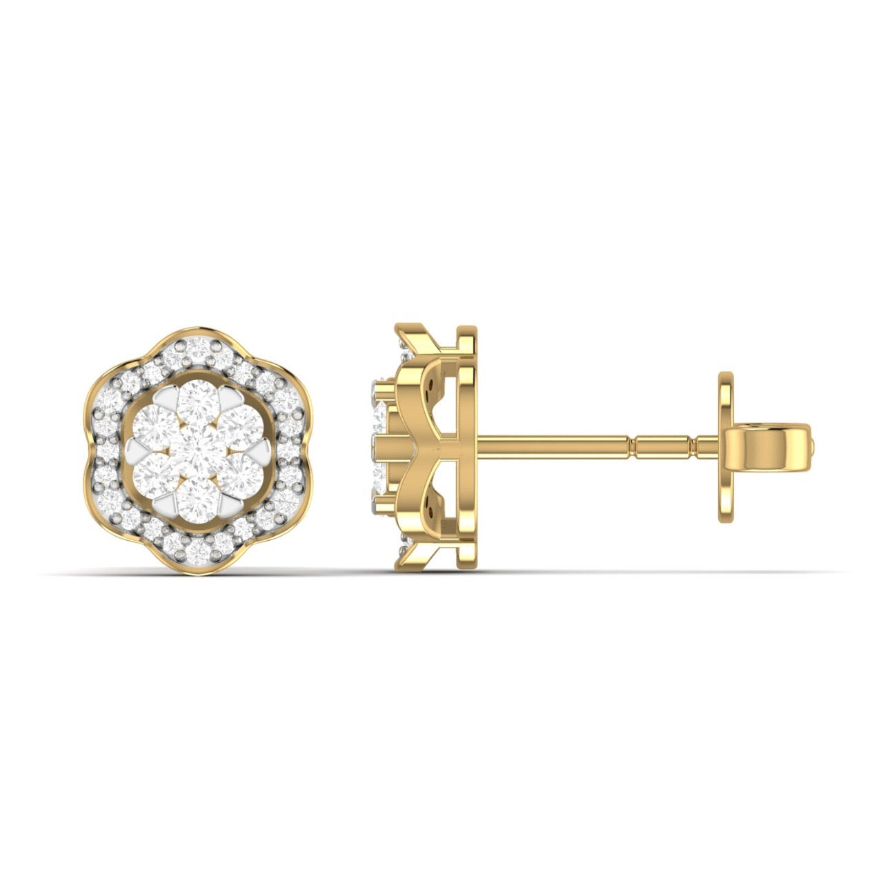 Surie Diamond Studs in 18K Gold