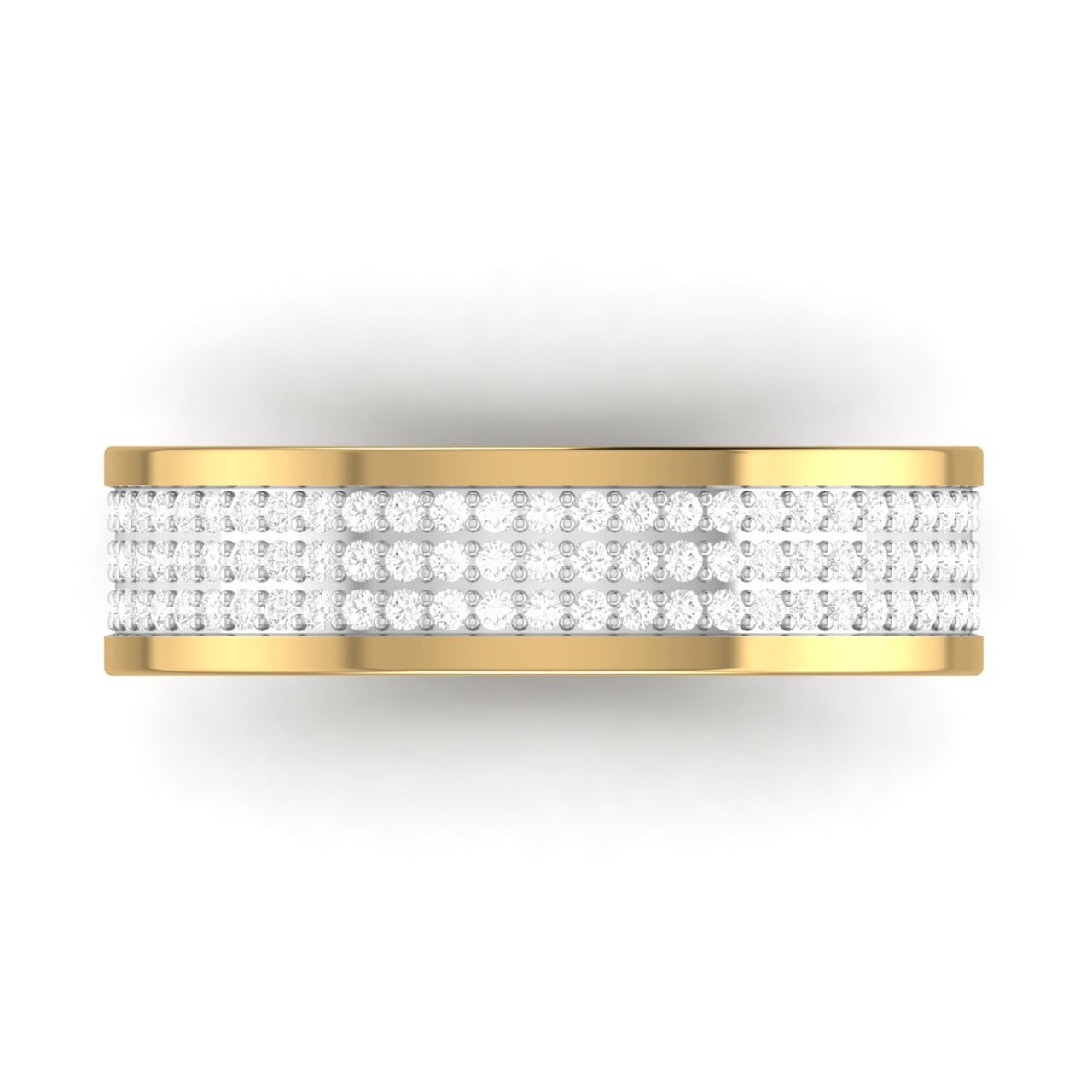 Alexx Diamond Band in 18K Gold