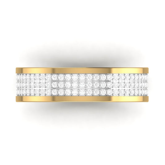 Alexx Diamond Band in 18K Gold
