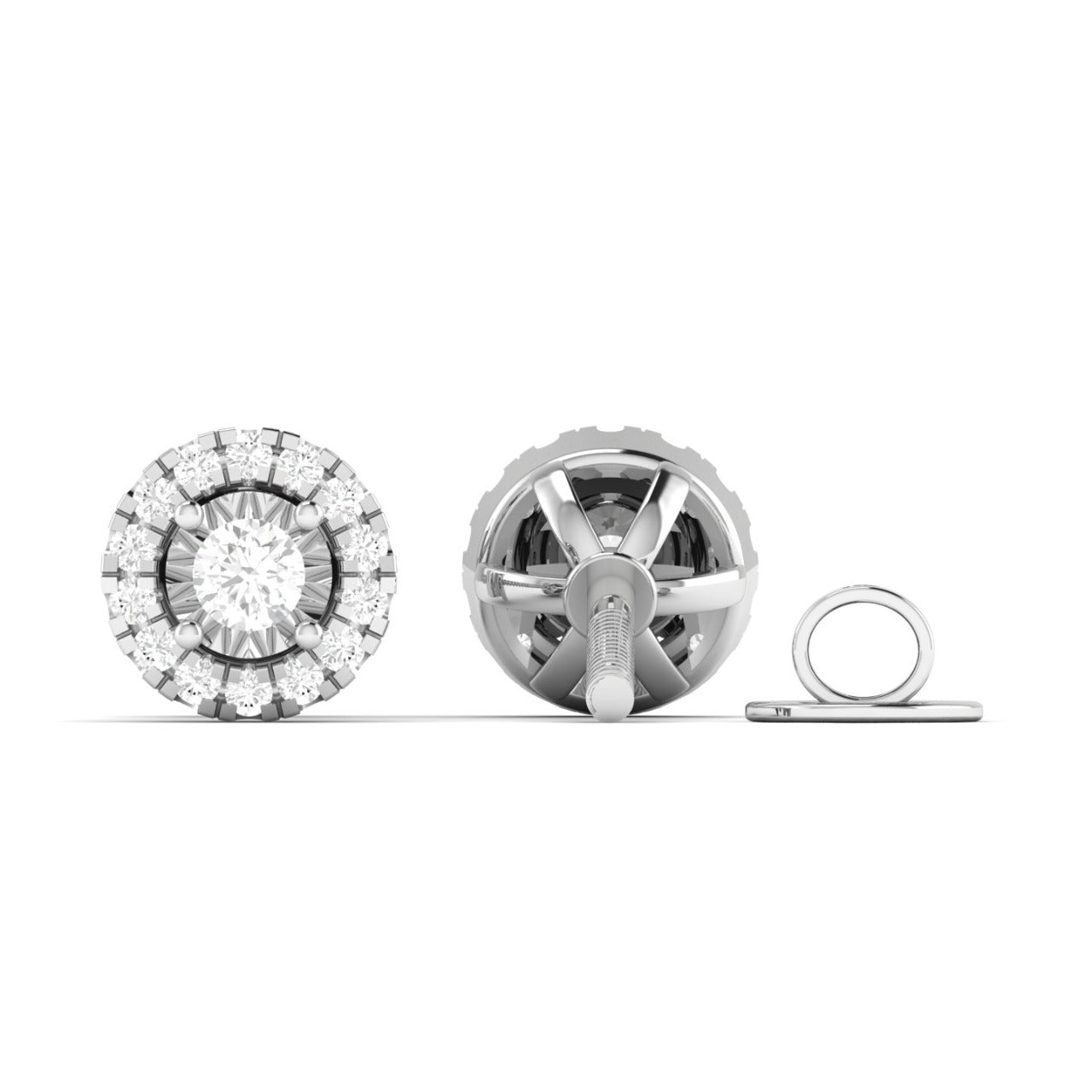 Iris Diamond Studs in 18K Gold
