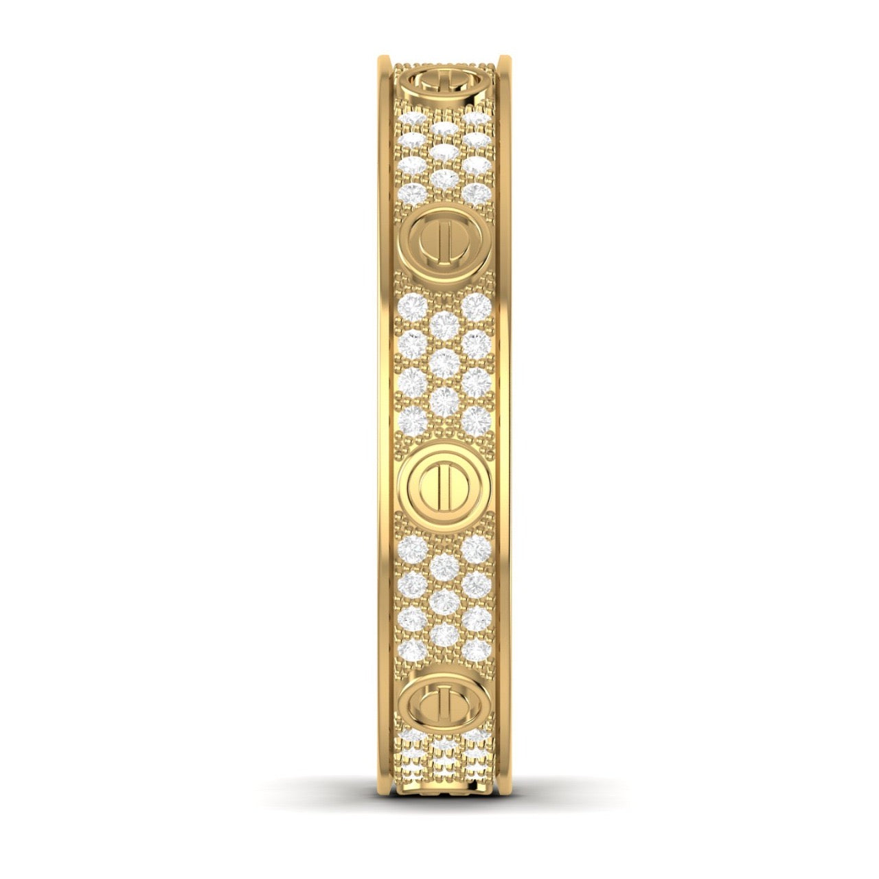 Love Inspired 4mm Natural Diamond Band in 18K Gold