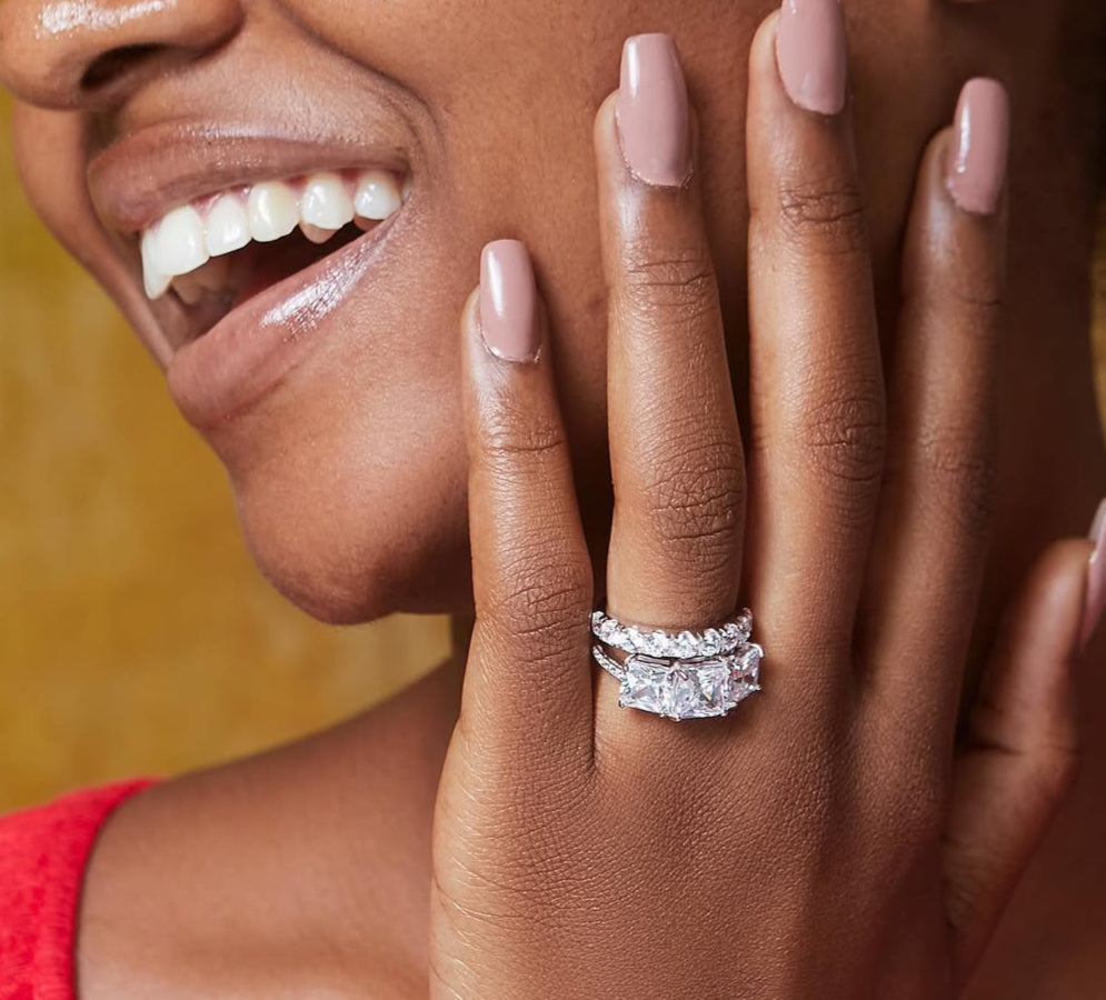 Nana CZ Bride Set in 925 Sterling Silver