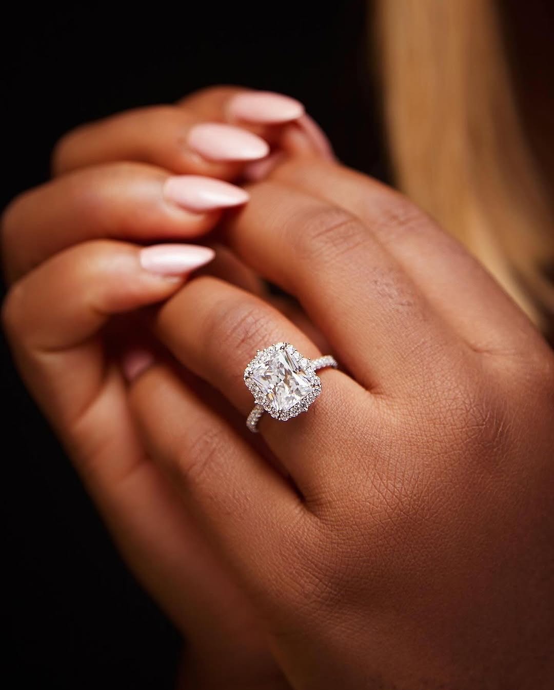Quinn 2.0 CZ Engagement Ring  in 18K Gold