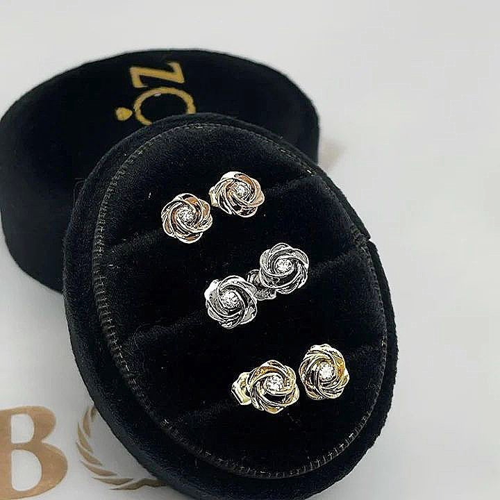 Belle Diamond Studs in 18K Gold